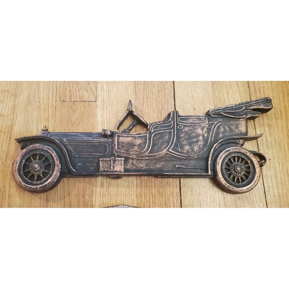 Dart Set of 2 Vintage Cars Wall Decor Retro Made in USA Copper Color